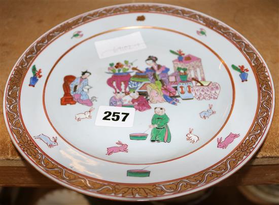 A Herend plate in Chinese export style